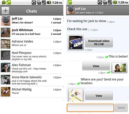 Use WhatsApp to send and receive ‘text’ messages for free