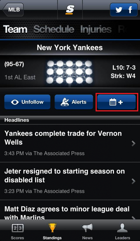 thescore alerts