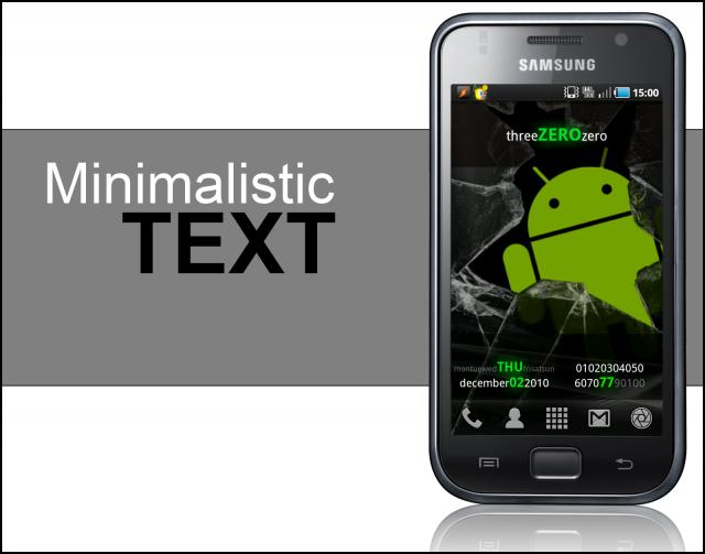 Spruce Up Your Android Homescreens With Minimalistic Text 