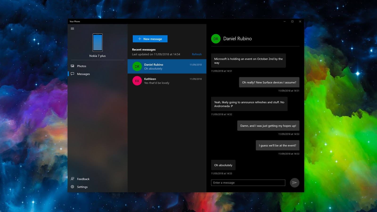 Windows 10's new 'Your Phone' Android SMS syncs messages from your phone to PC