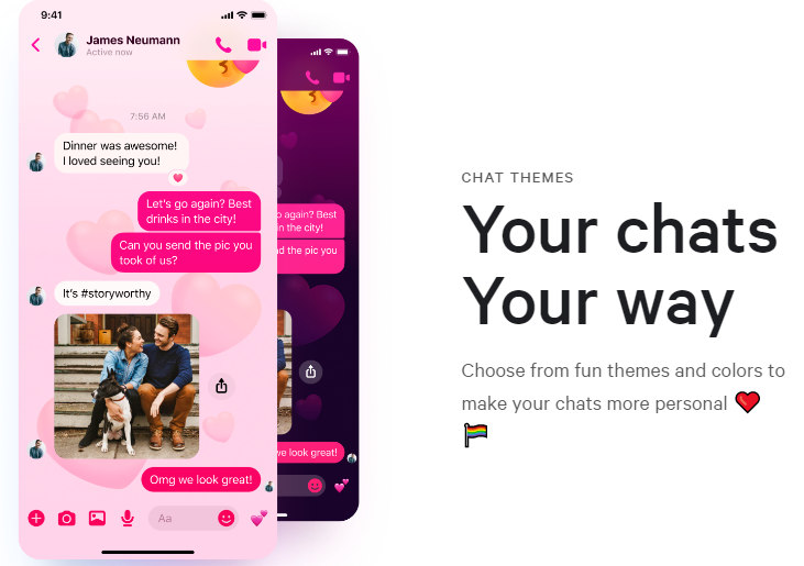 Chat Themes in Facebook's Messenger