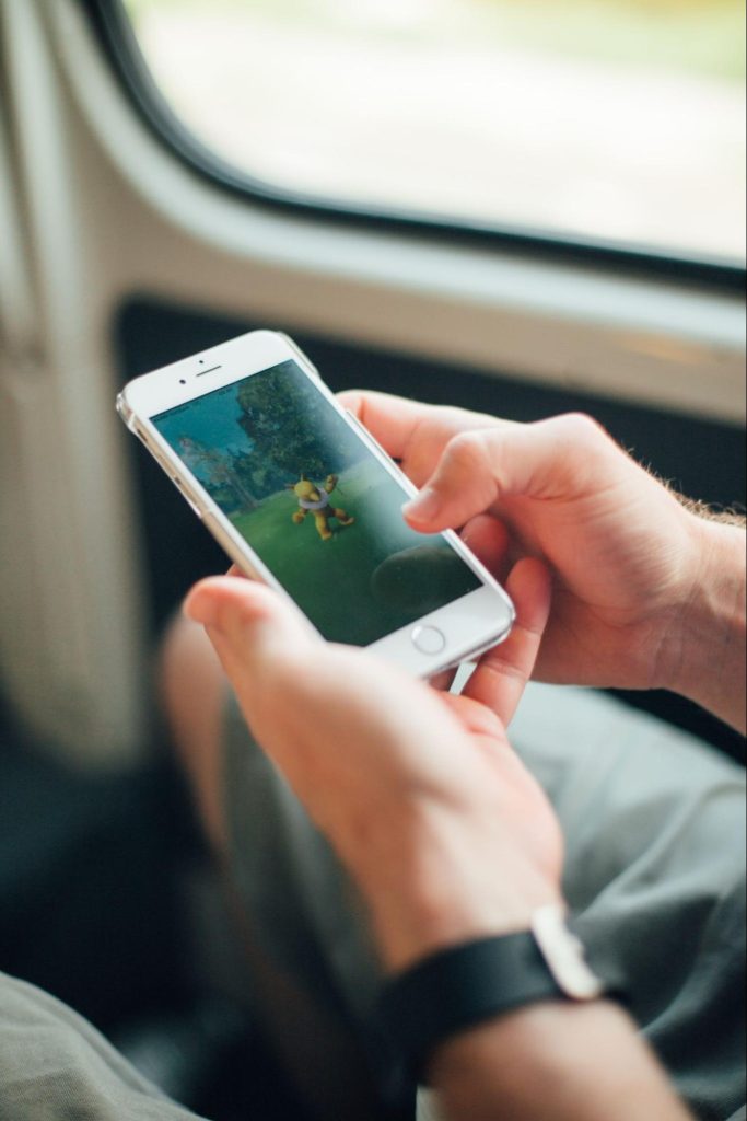 Pokemon Go played from a vehicle