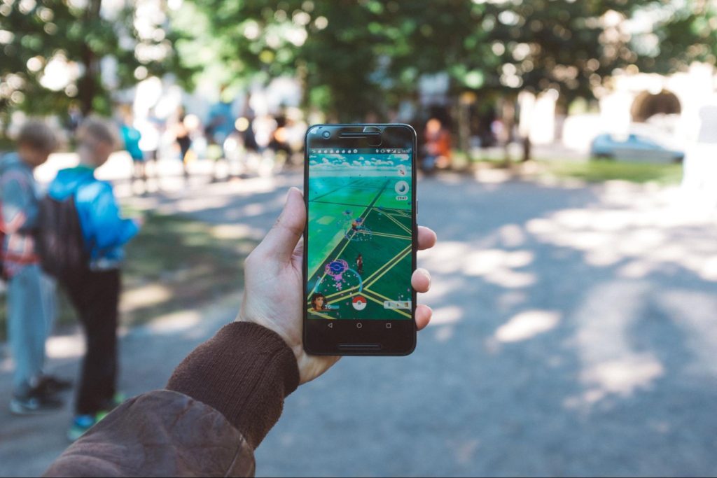 Pokemon Go played in the streets