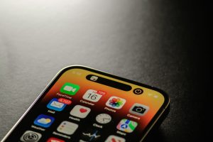 closeup of an iphone app screen